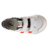 Pablosky boys' white leather shoe with velcro