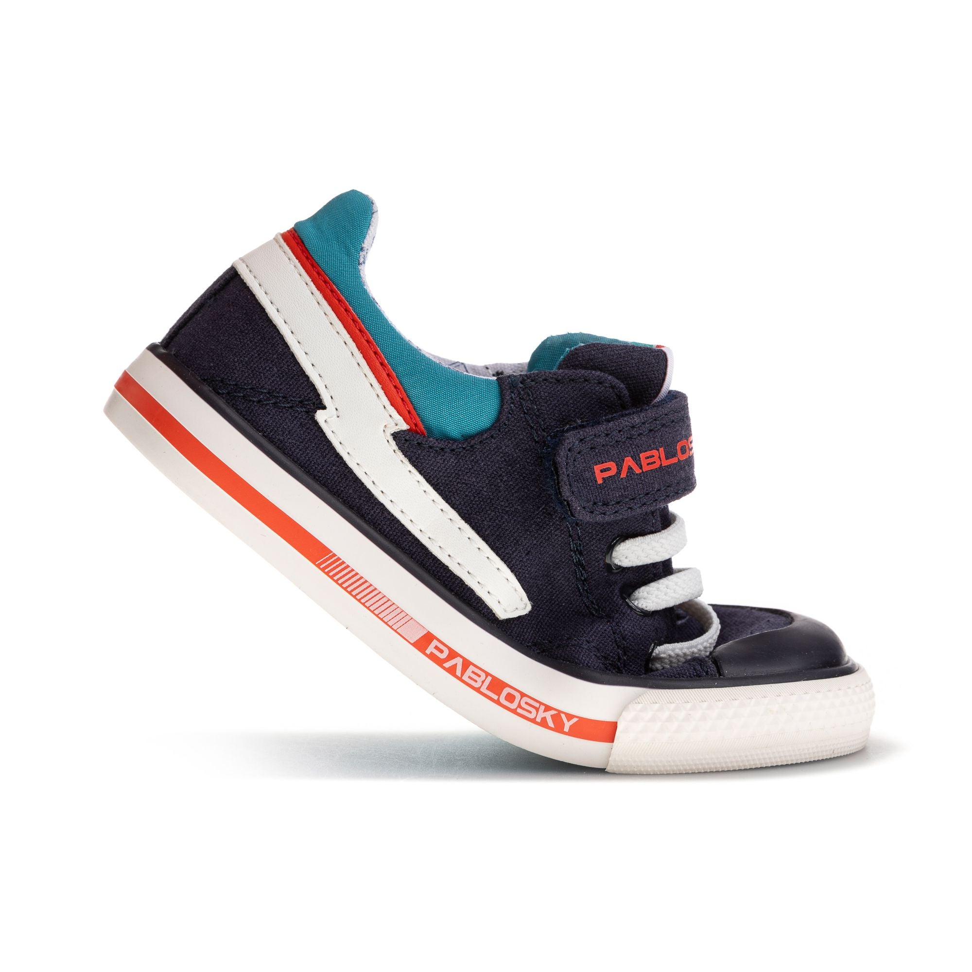 Pablosky boys' leather lace-up trainer