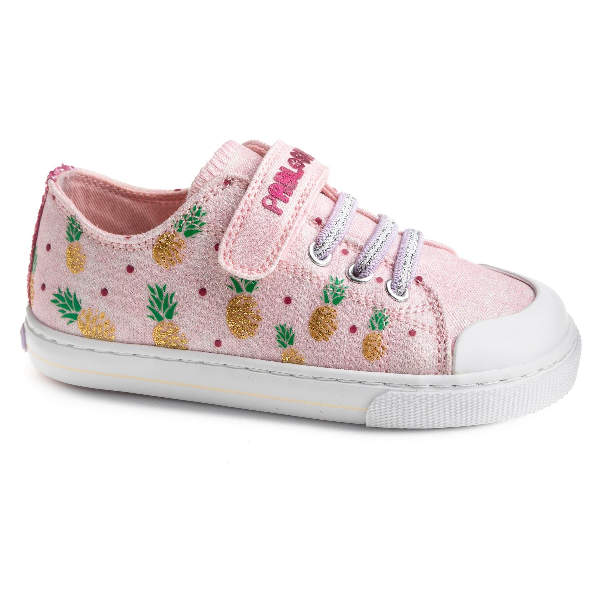 Pablosky Girls Shoe Lona Rose Glitter