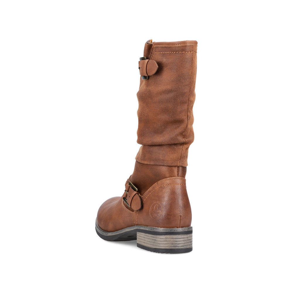 Rieker women's brown mid length boot