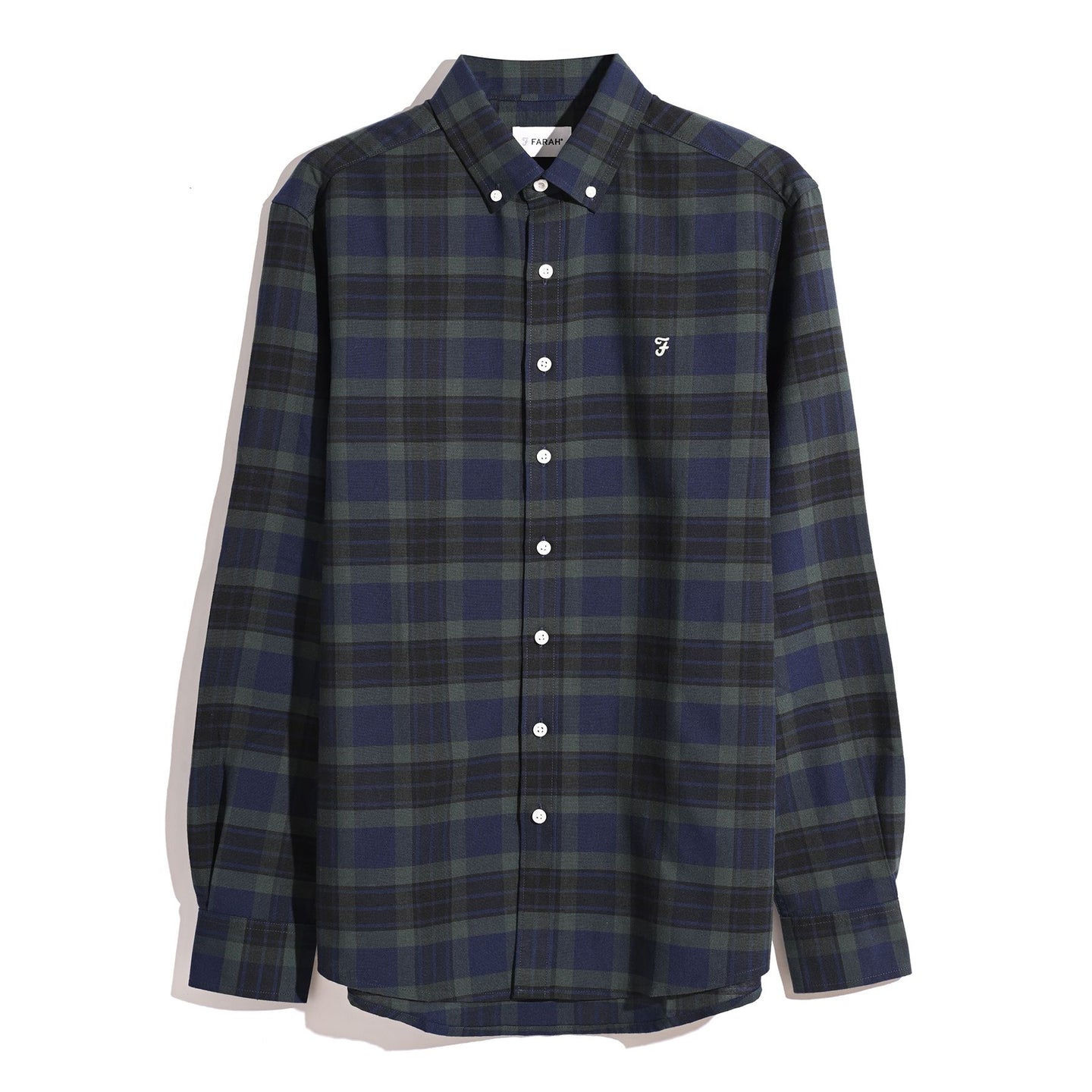 Farah Mens Shirt Foster LS Pine