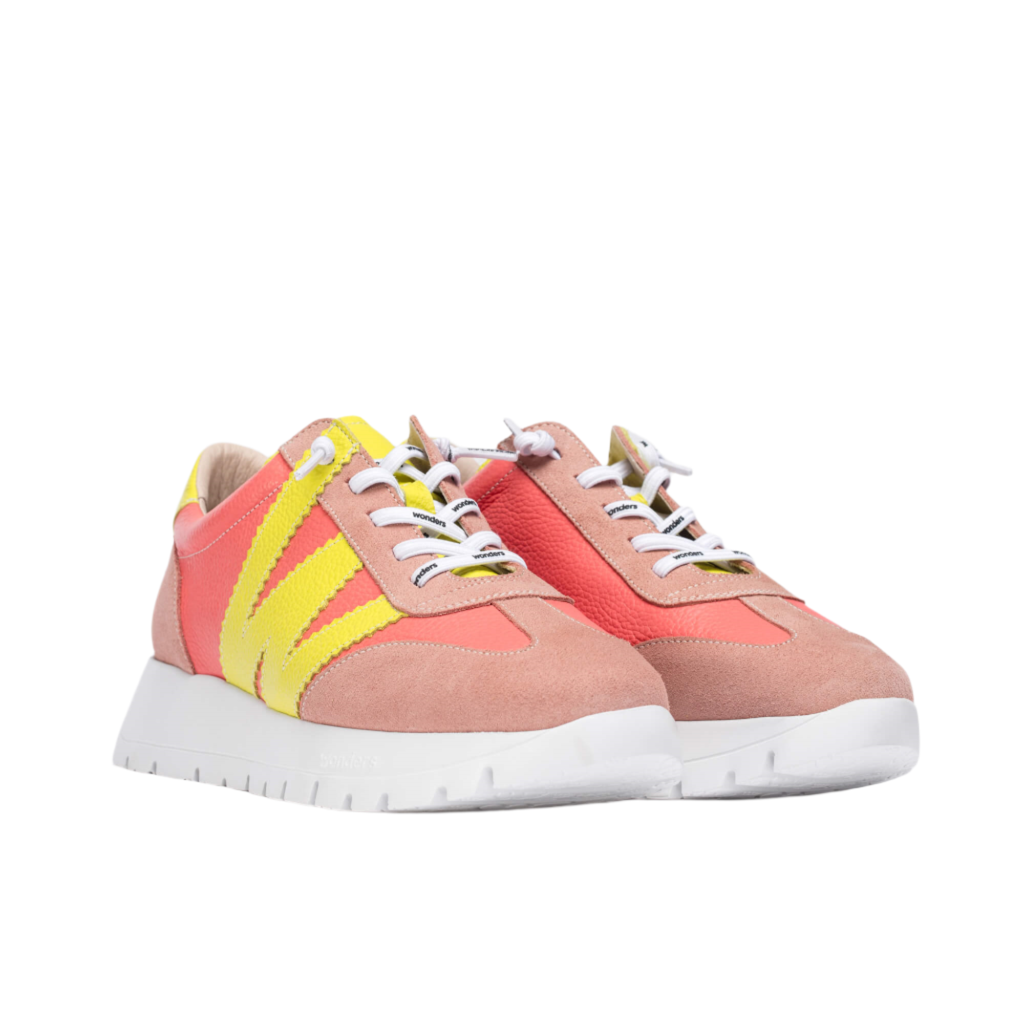 Wonders Womens Trainer A-2476 Rosa/Coral/Cyber