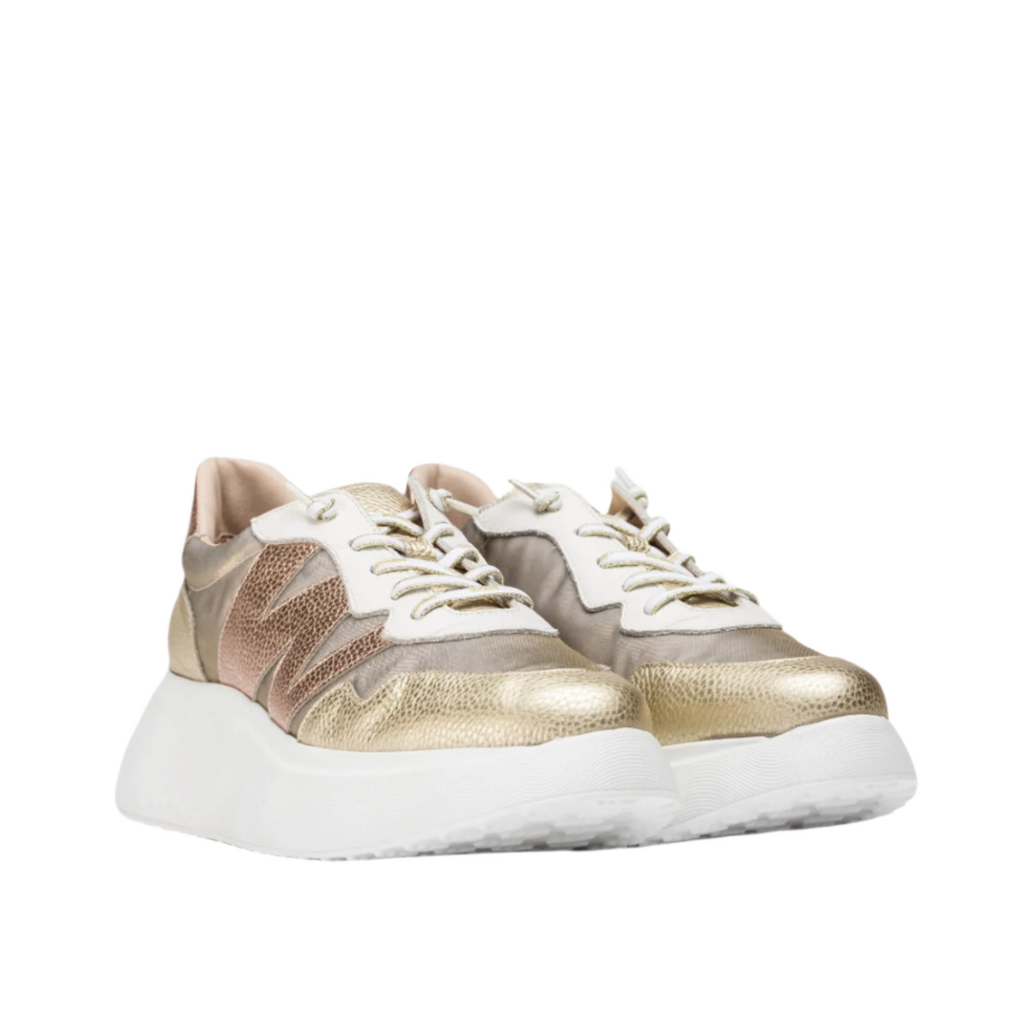 Wonders Womens Trainer A-3622 Platino/Rame