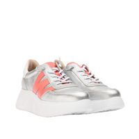 Wonders Womens Trainer A-3625 Plata/Coral/Off