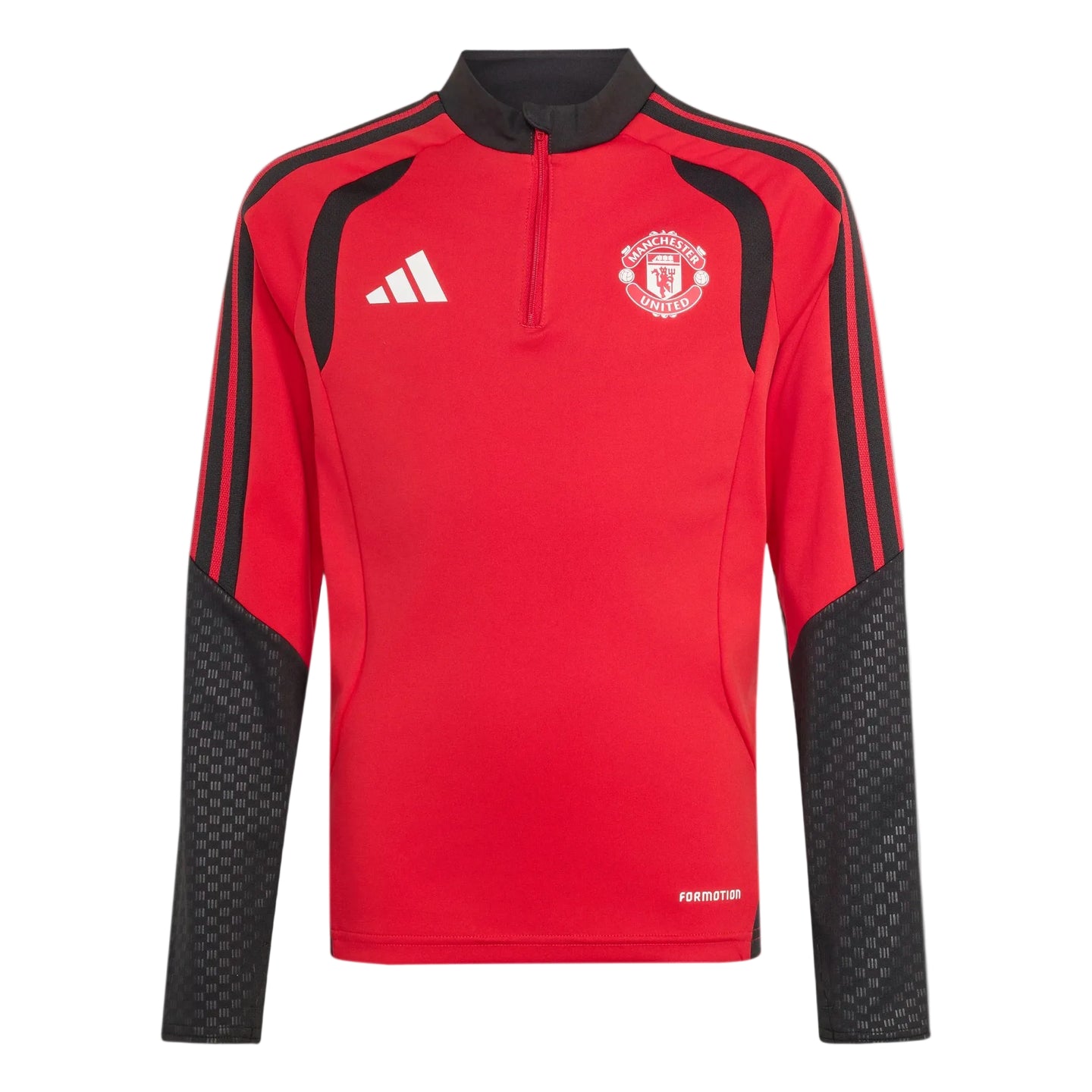 Adidas kids' red Manchester United training top