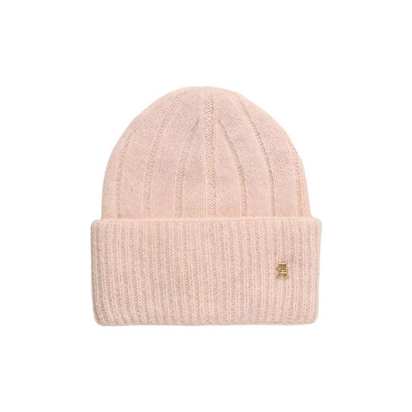 Tommy Hilfiger Womens Timeless Beanie Pink Bloom