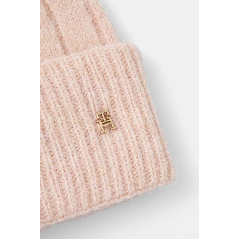 Tommy Hilfiger Womens Timeless Beanie Pink Bloom