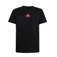 Adidas Boys T-Shirt Slogan Single Jersey Black