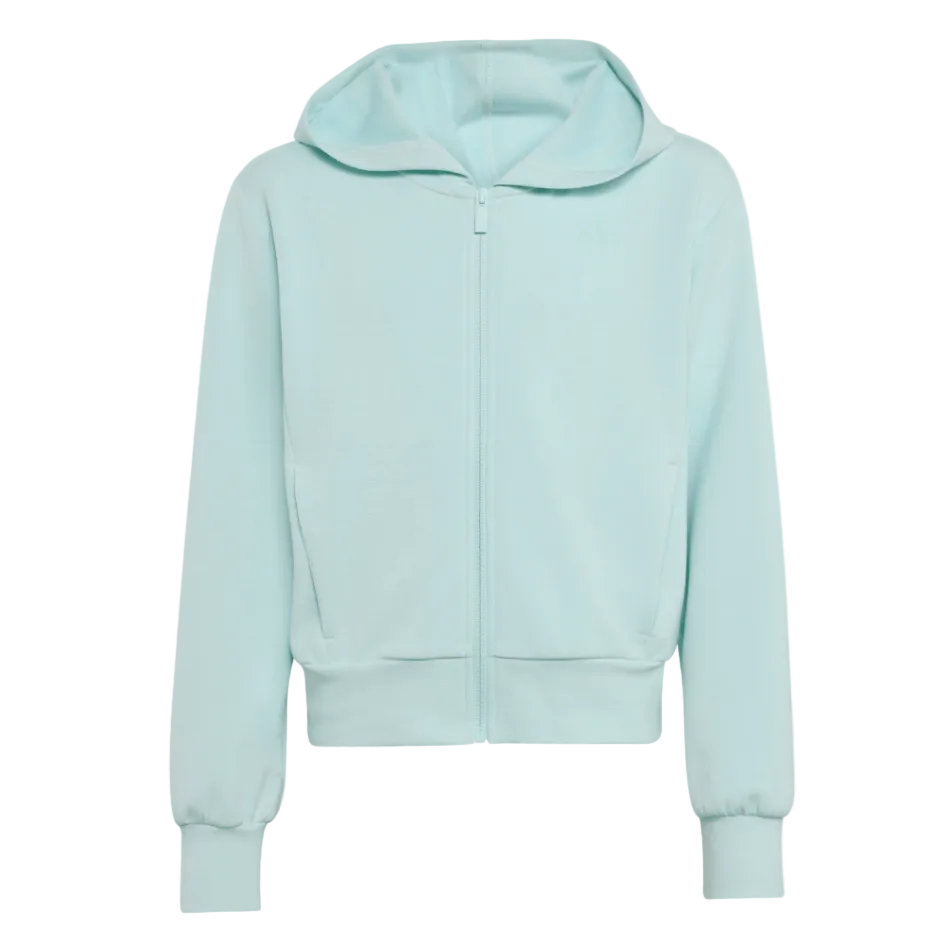 Adidas Girls Hoodie Full Zip Halo Mint