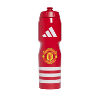 Adidas Manchester United red and white 750ml water bottle with team crest