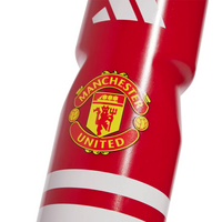 Adidas Manchester United red and white 750ml water bottle with team crest