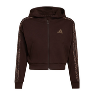 Adidas Girls Hoodie Seasonals Animal Full Zip Aurora Coffee/Multicolor/Earth Strata