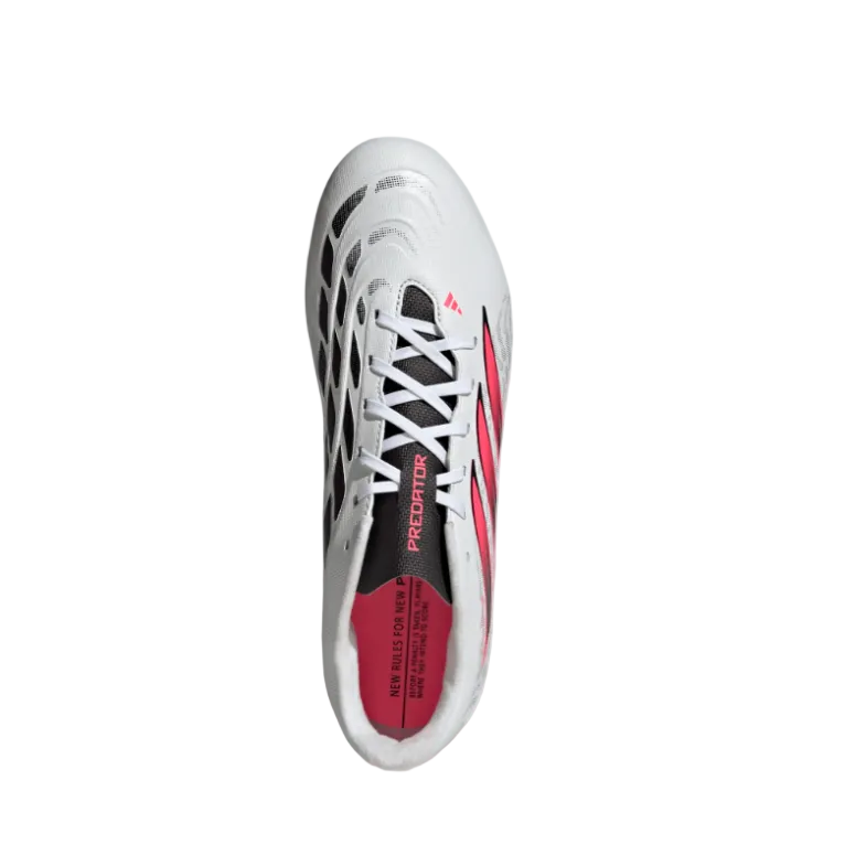 Adidas Adults Football Boot Predator Club FM/MG Cloud White/Solar Turbo/Core Black