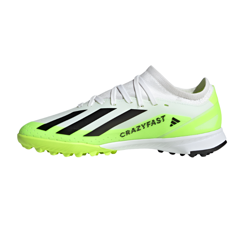 Adidas Kids Astro Turf Boots X Crazyfast.3 TF J White Black Lucid