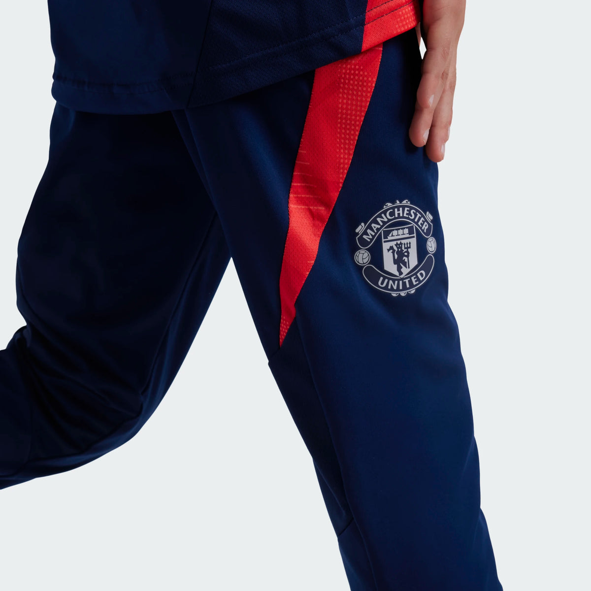Adidas Junior Unisex Manchester United Trio 24 Training Tracksuit Pants