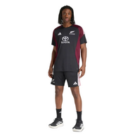 Adidas Mens T-Shirt All Blacks Performance Black/Maroon