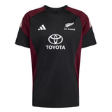 Adidas Mens T-Shirt All Blacks Performance Black/Maroon