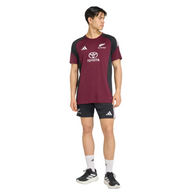 Adidas Mens T-Shirt All Blacks Performance Maroon/Black