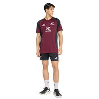 Adidas Mens T-Shirt All Blacks Performance Maroon/Black