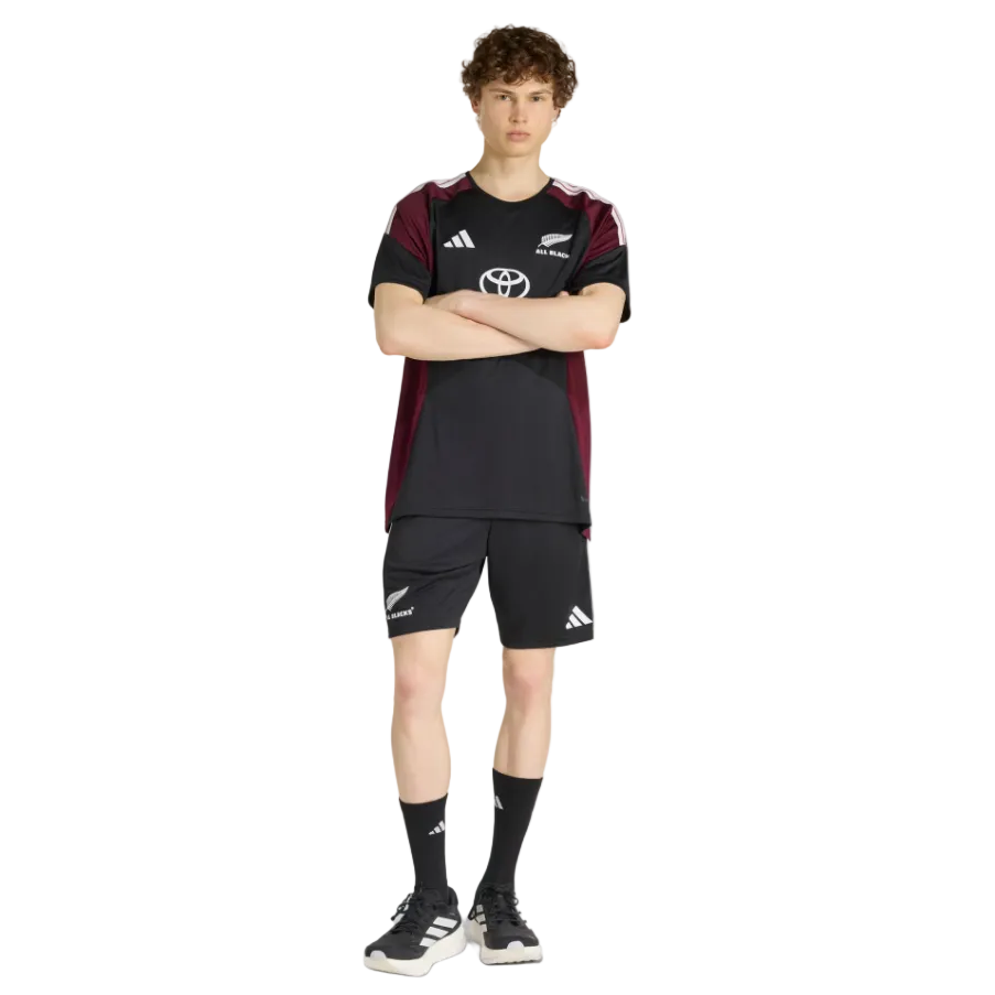 Adidas Mens Shorts All Black Gym Black/White