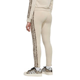 Adidas Girls Leggings Animal 3 Stripes Crystal Linen/Multicolur/Dark Brown