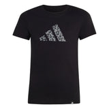 Adidas Girls T-Shirt Animal Black