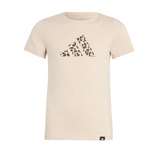 Adidas Girls T-Shirt Animal Crystal Linen