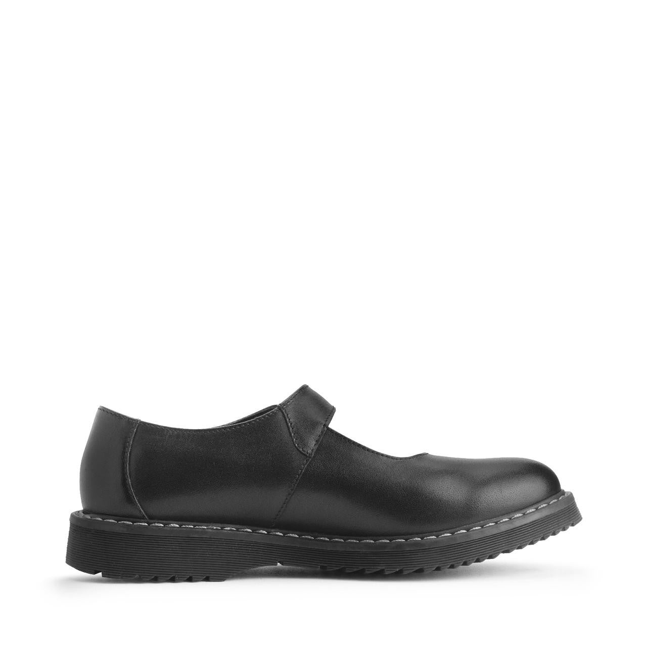 Angry Angels Girls School Shoe Embrace Black