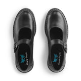 Angry Angels Girls School Shoe Embrace Black