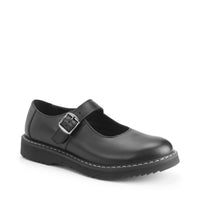 Angry Angels Girls School Shoe Embrace Black