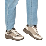Ara Womens Trainer Garda Cream/Cashmere/Cacao