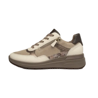 Ara Womens Trainer Garda Cream/Cashmere/Cacao