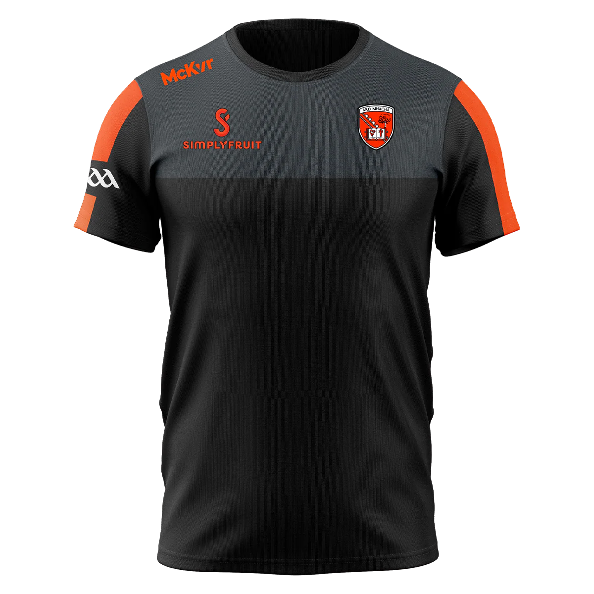 McKeever Adults Armagh Bespoke Core Tech Tee Black