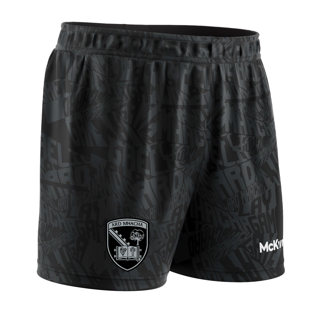 McKvr Armagh Youth Training Shorts Black/Charcoal