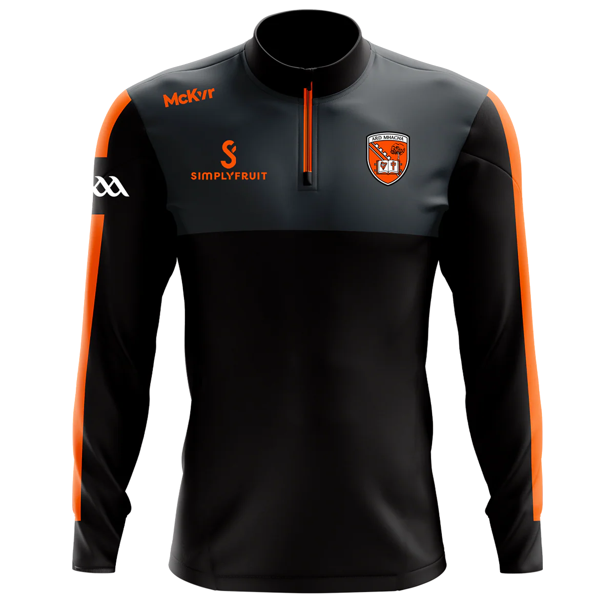 McKeever Adults Armagh Bespoke Core 1/4 Zip Black