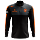 Mckeever black quarter-zip top