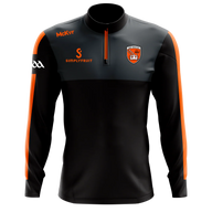 Mckeever black quarter-zip top