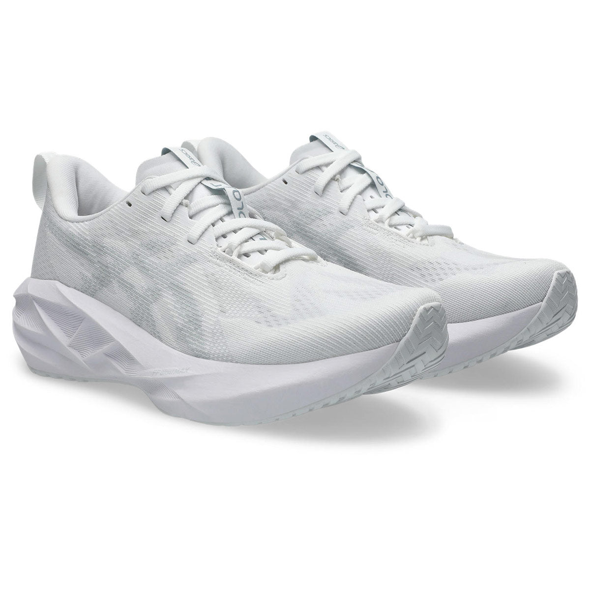 Asics Womens Trainer Novablast 5 White/Piedmont Grey