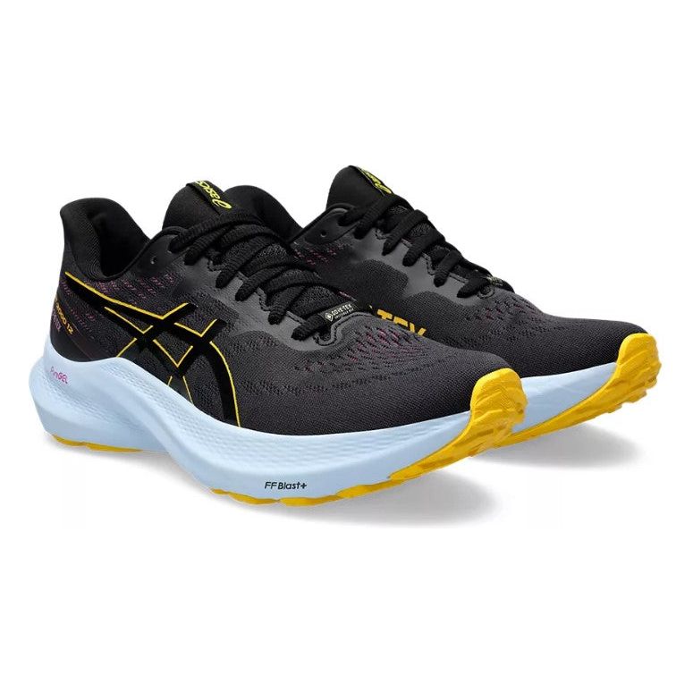 Asics Womens Trainer GT 2000 12 GTX Black Saffron Donaghys