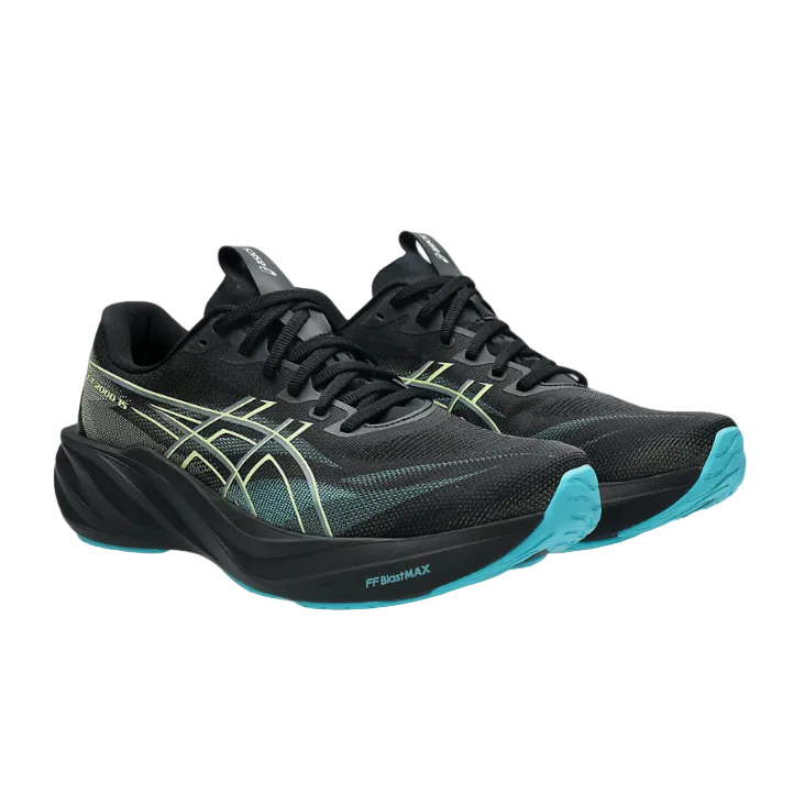 Asics GT-2000 15 men's black and energy aqua running trainer