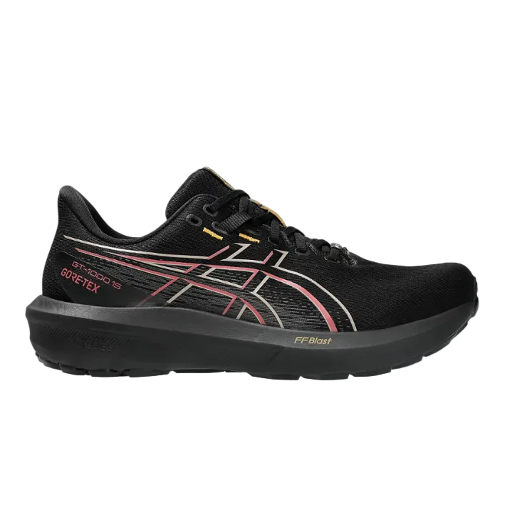 Asics Mens Trainer GT-1000 15 GTX Black/Graphite Grey