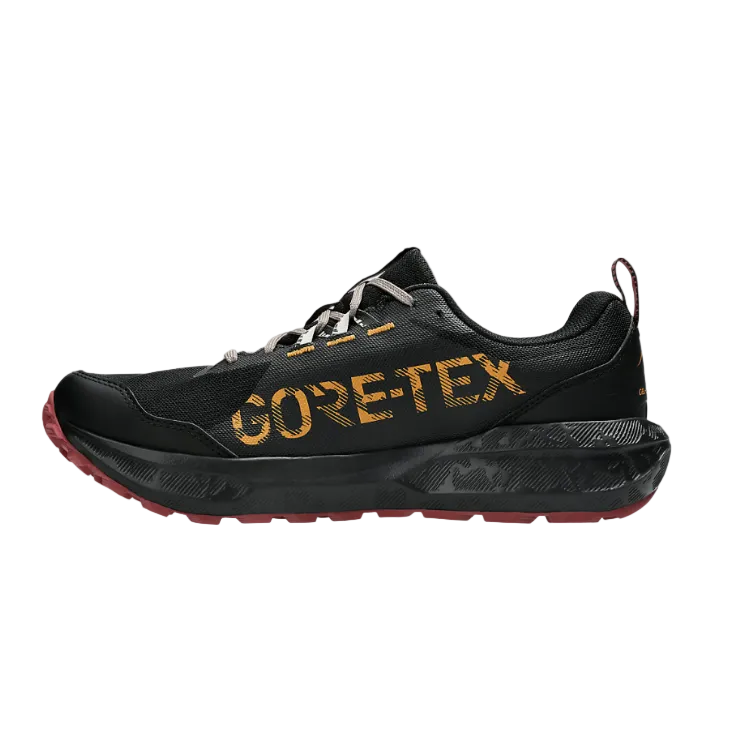 Asics Gel-Sonoma 8 GTX men's black and red waterproof trail trainer