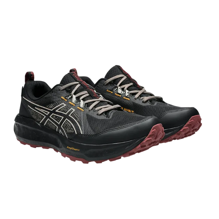 Asics Gel-Sonoma 8 GTX men's black and red waterproof trail trainer