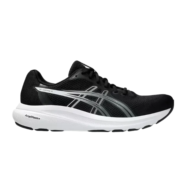 Asics Gel-Contend 10 men's black and white mesh running shoes