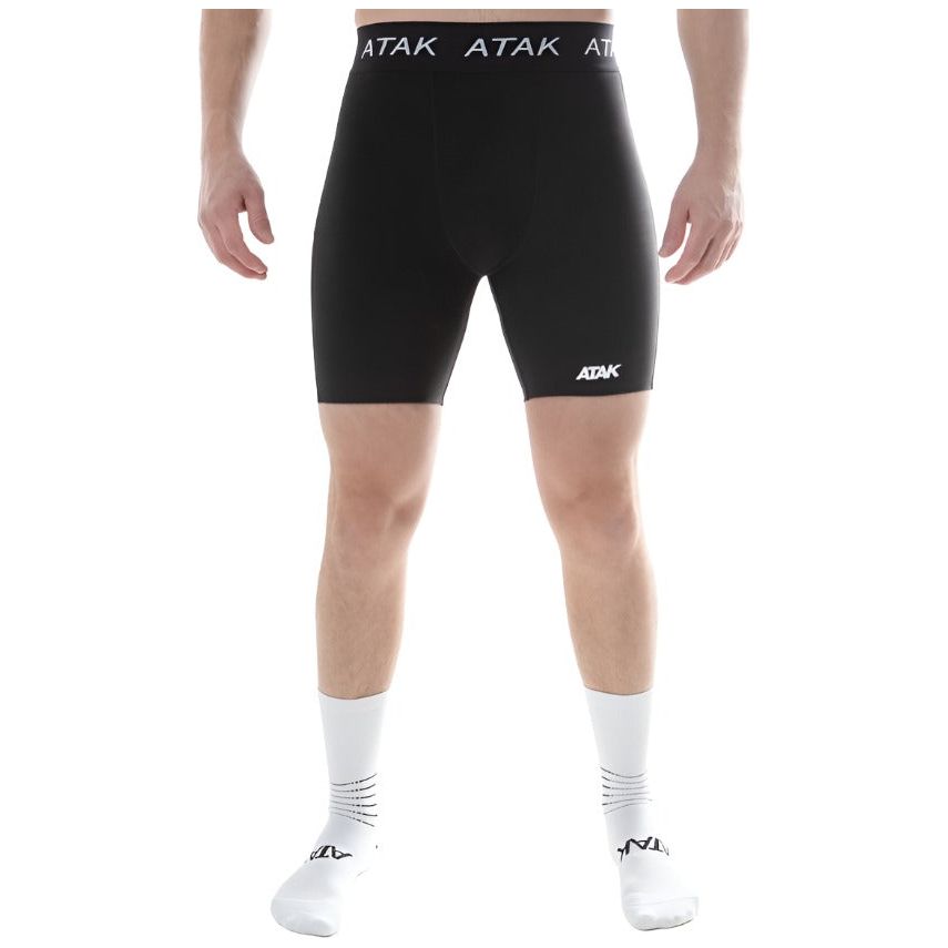 Atak Mens Compression Shorts Black