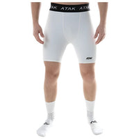 Atak Mens Compression Shorts White