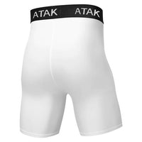 Atak Mens Compression Shorts White