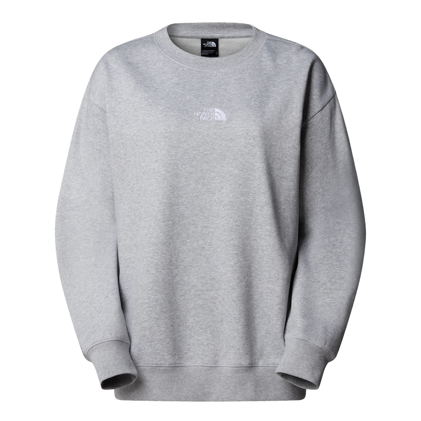 North Face Womens Crew Sweatshirt Light Grey Heather