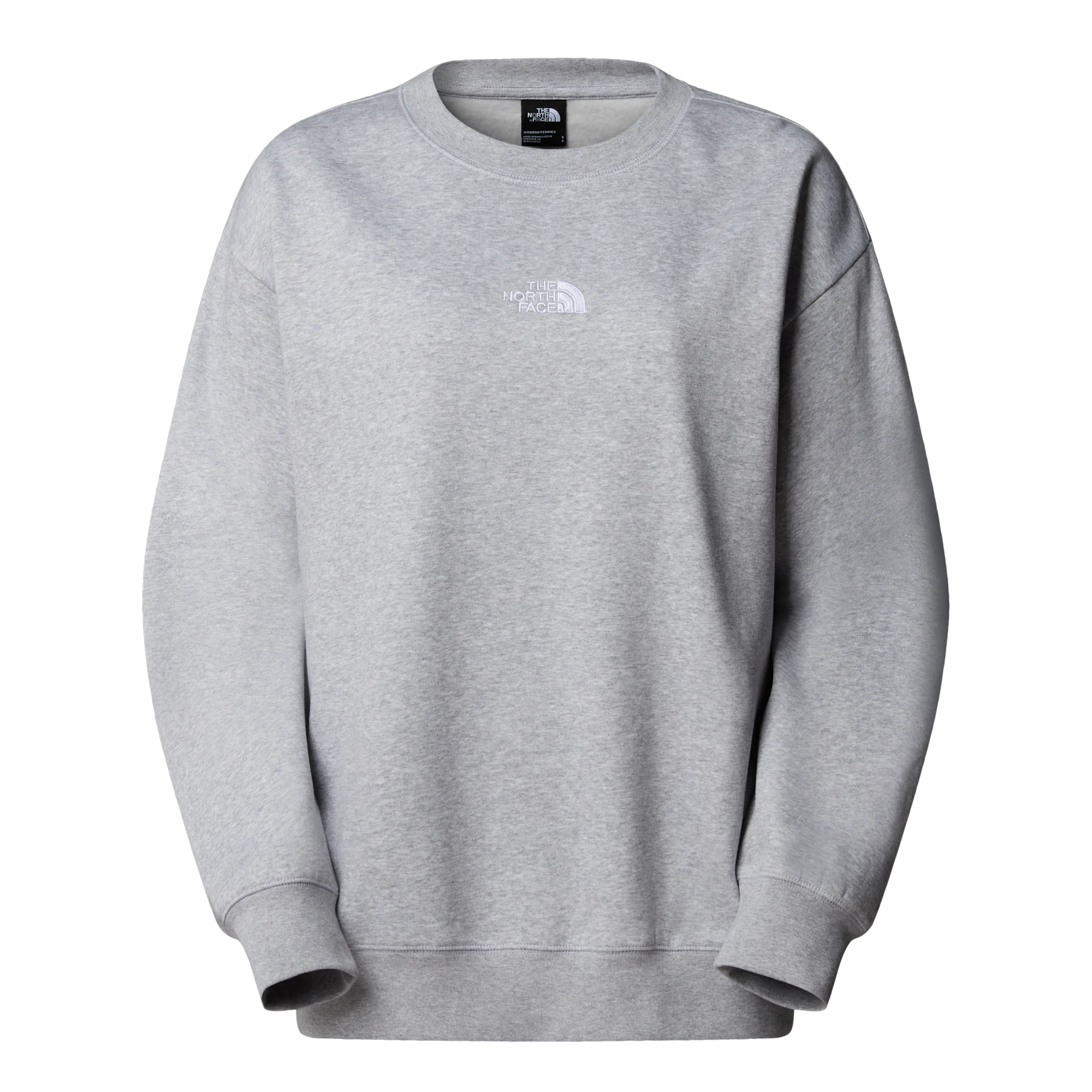 North Face Womens Crew Sweatshirt Light Grey Heather