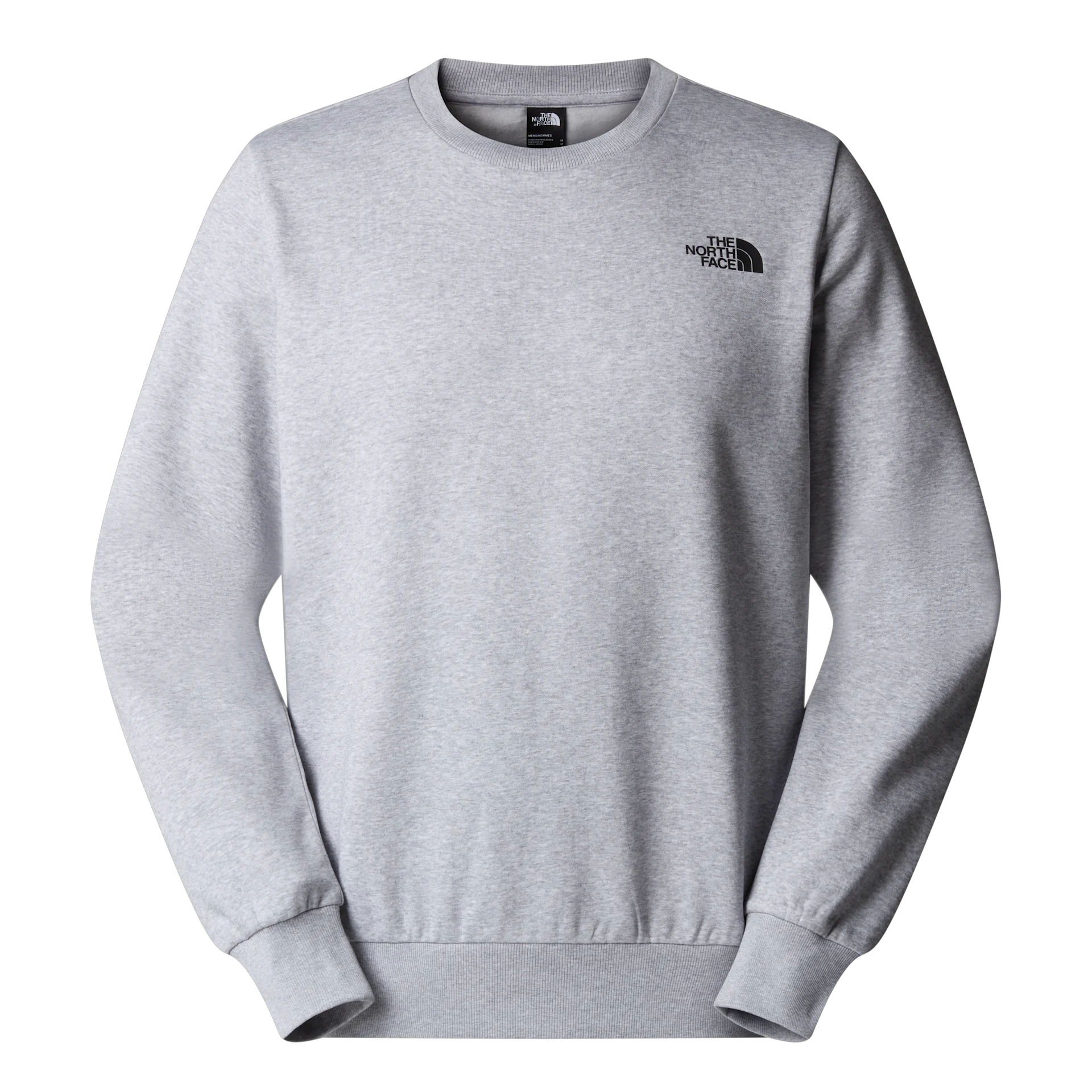 North Face Mens Crew Sweatshirt Light Grey Heather